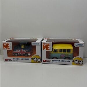 Despicable Me Minion Made Die Cast Vehicles Mondo Motors Toy Car set of 2